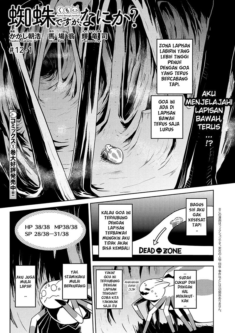 Kumo Desu ga, Nani ka? Chapter 12.1 Bahasa Indonesia