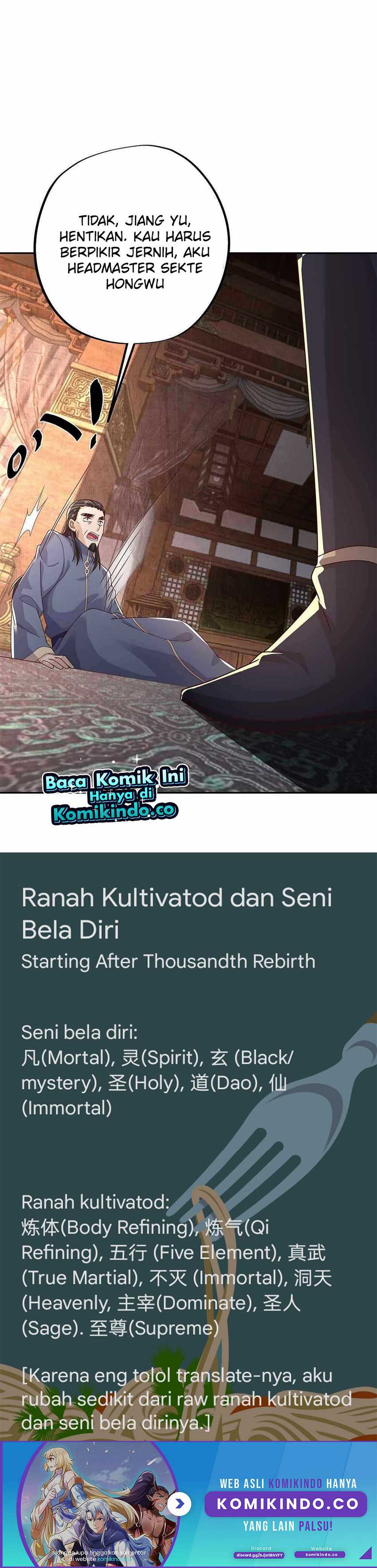 Starting After Thousandth Rebirth Chapter 17 Bahasa Indonesia