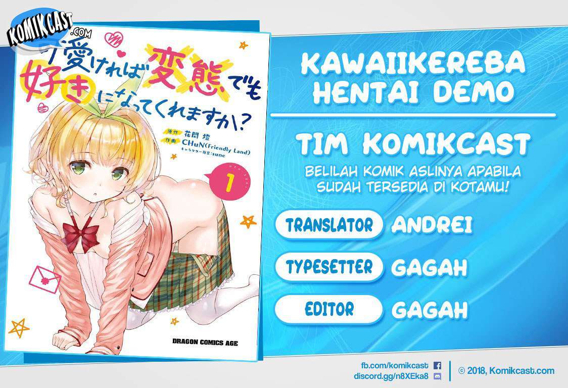 Kawaiikereba Hentai demo Suki ni Natte Kuremasu ka? Chapter 15 Bahasa Indonesia