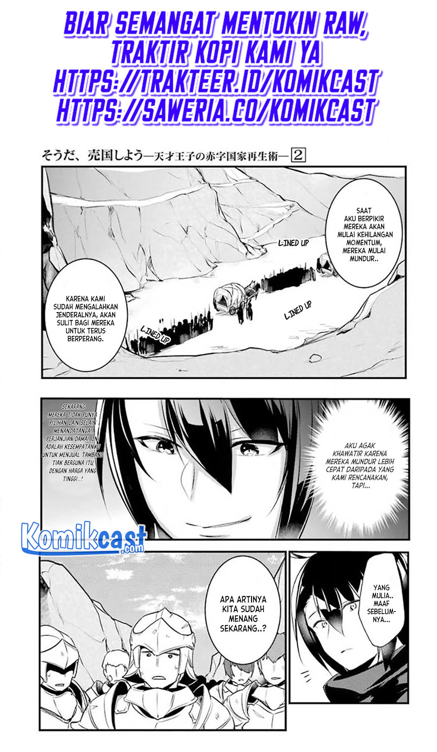 Tensai Ouji no Akaji Kokka Saisei Jutsu – Souda, Baikoku Shiyou Chapter 27 Bahasa Indonesia