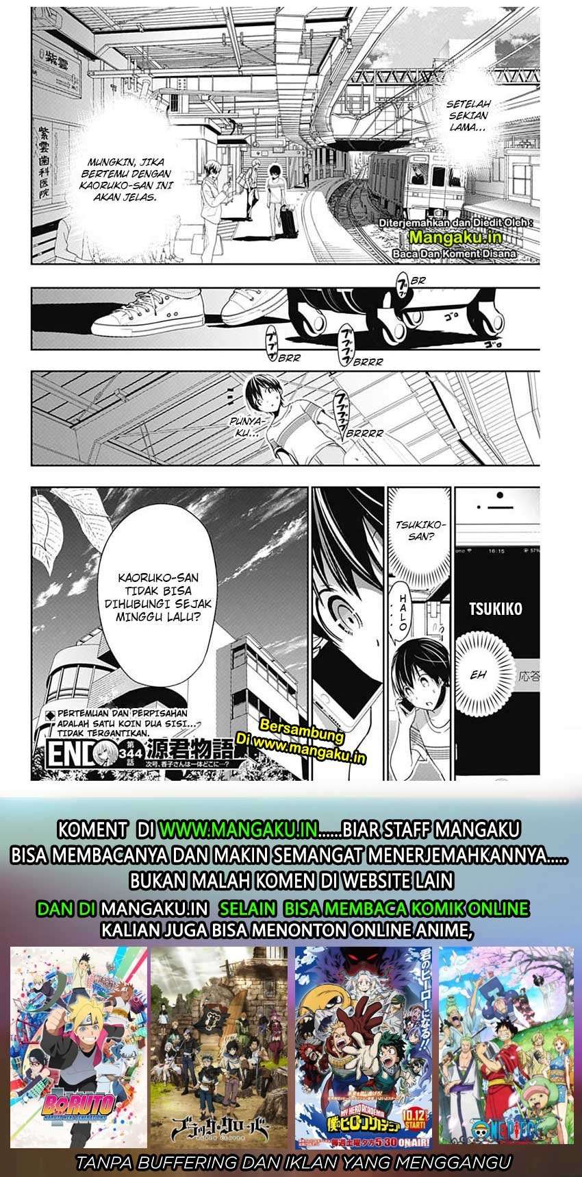 Minamoto-kun Monogatari Chapter 344 Bahasa Indonesia