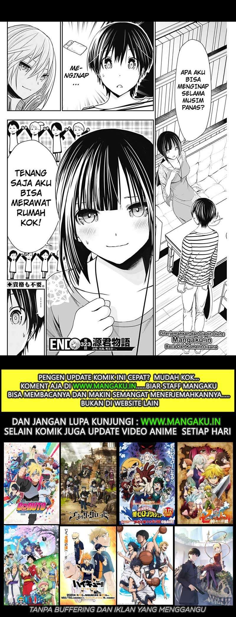 Minamoto-kun Monogatari Chapter 323 Bahasa Indonesia