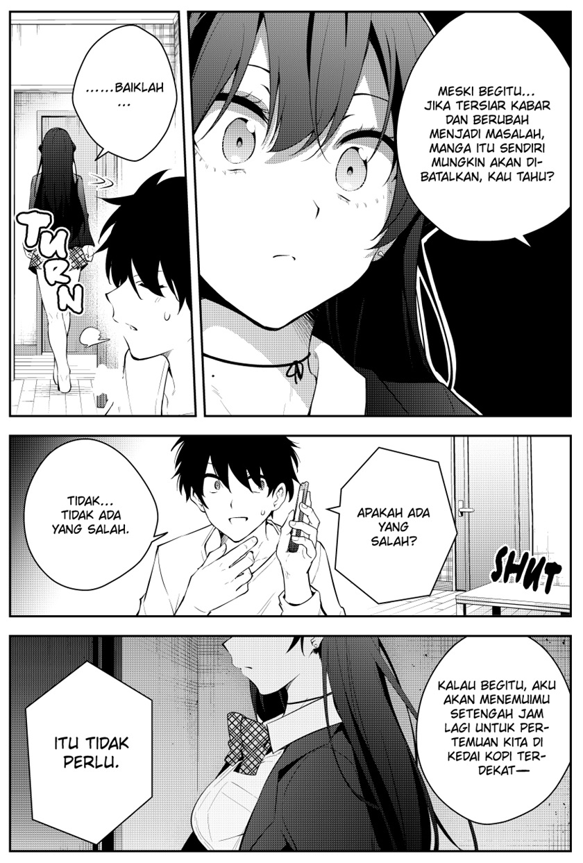 Mishiranu Joshikousei ni Kankensareta Mangaka no Hanashi Chapter 40 Bahasa Indonesia