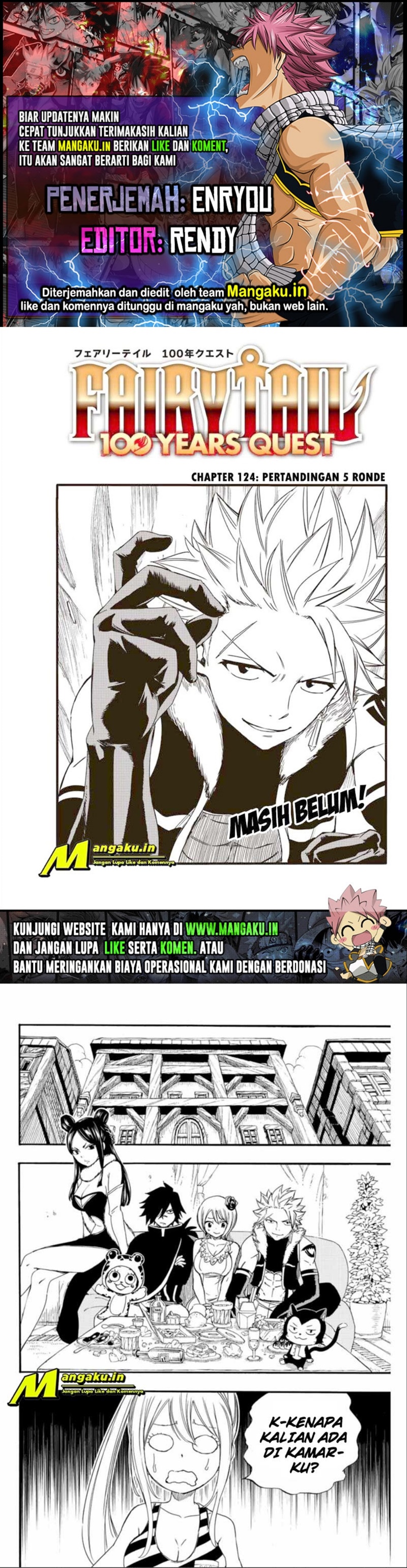 Fairy Tail: 100 Years Quest Chapter 124 Bahasa Indonesia