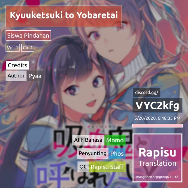 Kyuuketsuki to Yobaretai! Chapter 01 Bahasa Indonesia