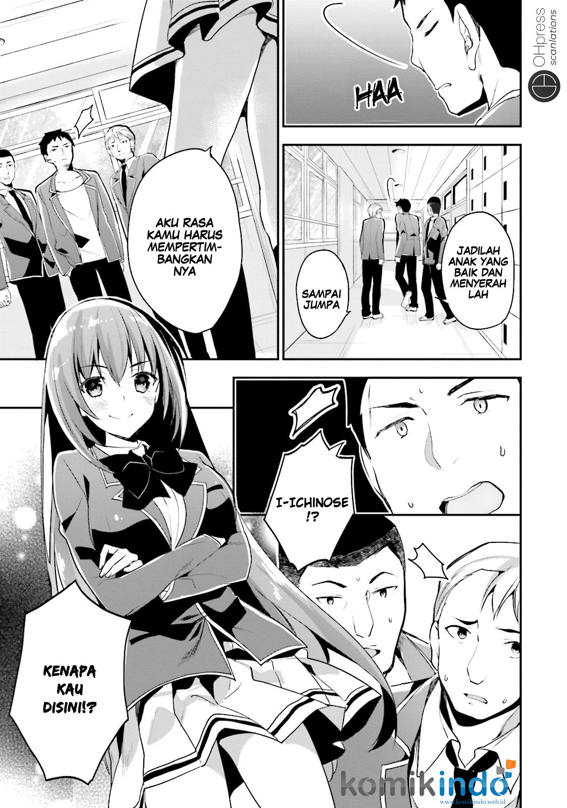 Youkoso Jitsuryoku Shijou Shugi no Kyoushitsu e Chapter 14 Bahasa Indonesia