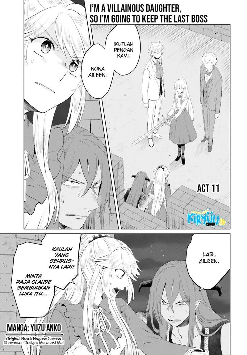 I’m a Villainous Daughter so I’m going to keep the Last Boss Chapter 11 Bahasa Indonesia