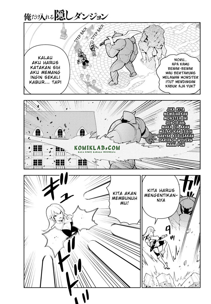 Ore dake Haireru Kakushi Dungeon: Kossori Kitaete Sekai Saikyou Chapter 53 Bahasa Indonesia