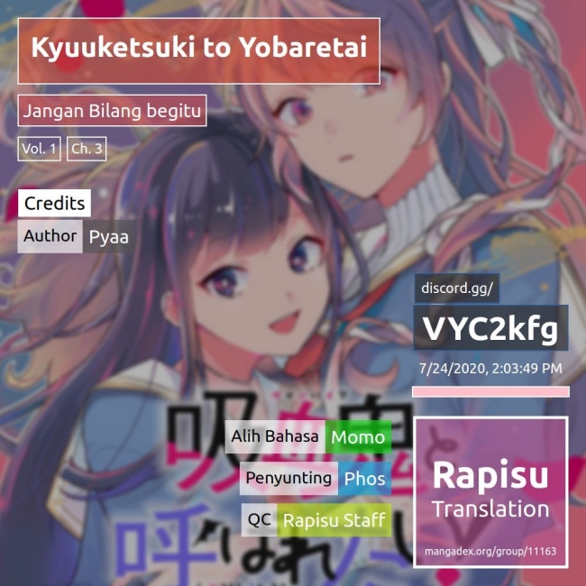 Kyuuketsuki to Yobaretai! Chapter 03 Bahasa Indonesia