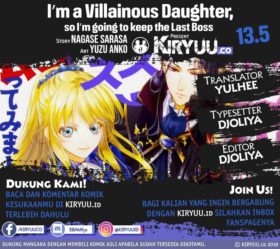 I’m a Villainous Daughter so I’m going to keep the Last Boss Chapter 13.5 Bahasa Indonesia