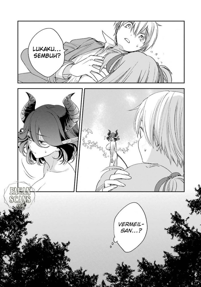 Kinsou no Vermeil – Gakeppuchi Majutshi wa Saikyou no Yakusai to Mahou Sekai o Tsukisusumu Chapter 09.2 Bahasa Indonesia