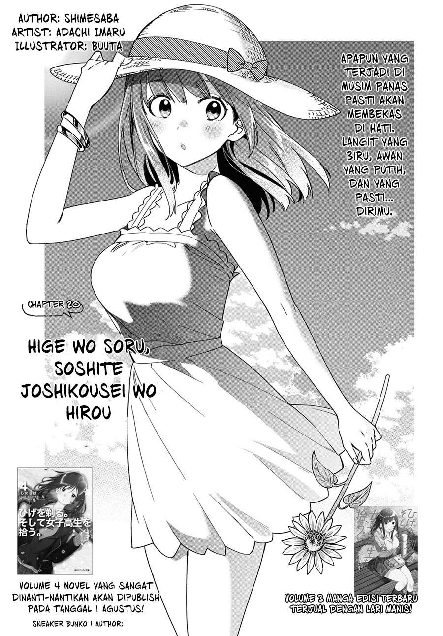 Hige o Soru. Soshite Joshikousei o Hirou. Chapter 20 Bahasa Indonesia