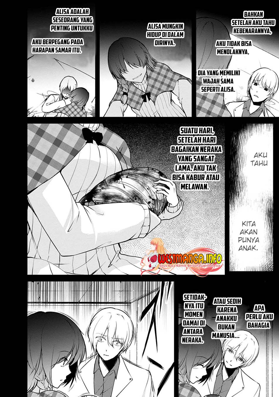 Namae no nai Kaibutsu: Kumo to Shoujo to Ryouki Satsujin Chapter 47 Bahasa Indonesia