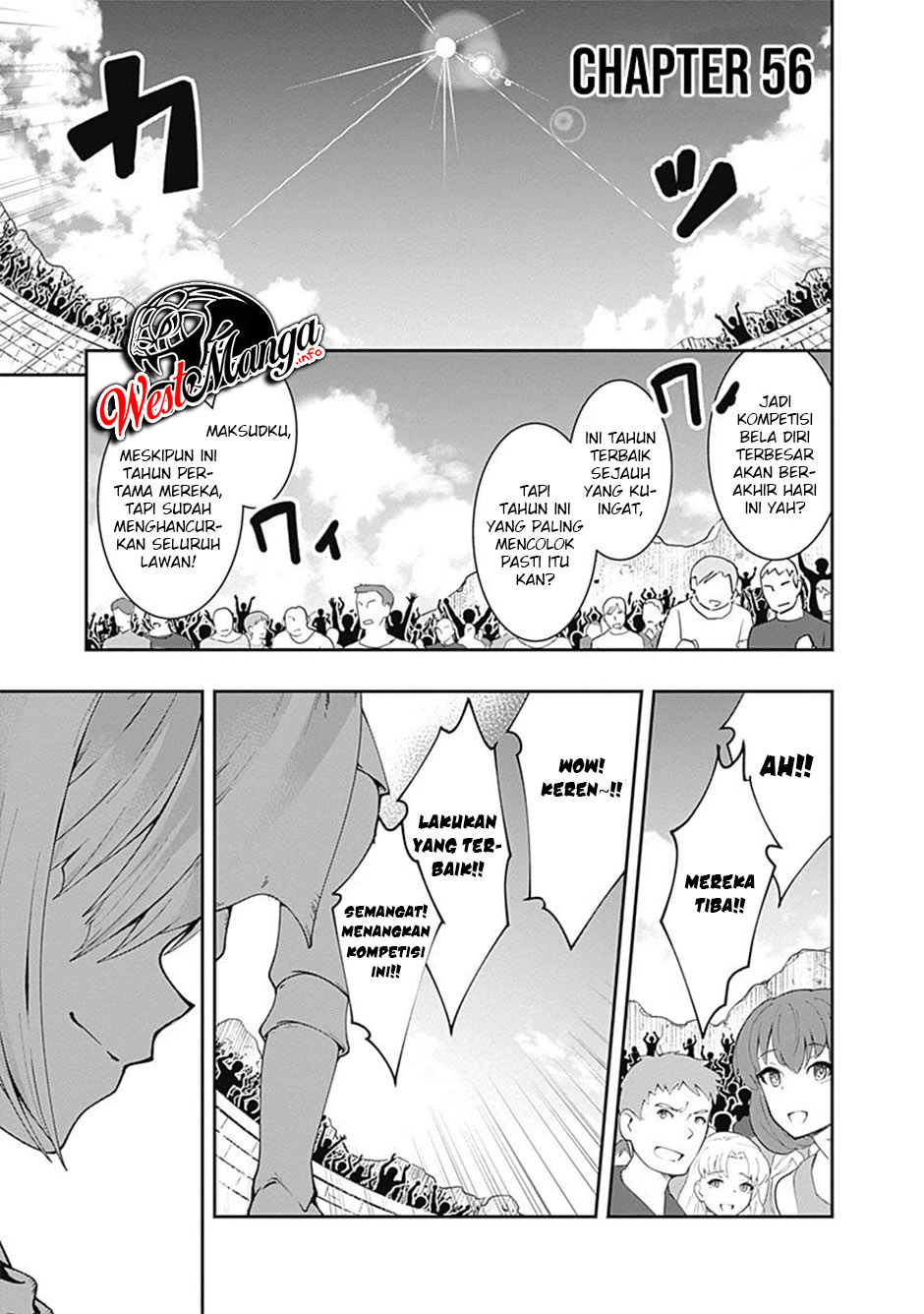 Jichou shinai Motoyuusha no Tsuyokute Tanoshii New Game Chapter 56 Bahasa Indonesia