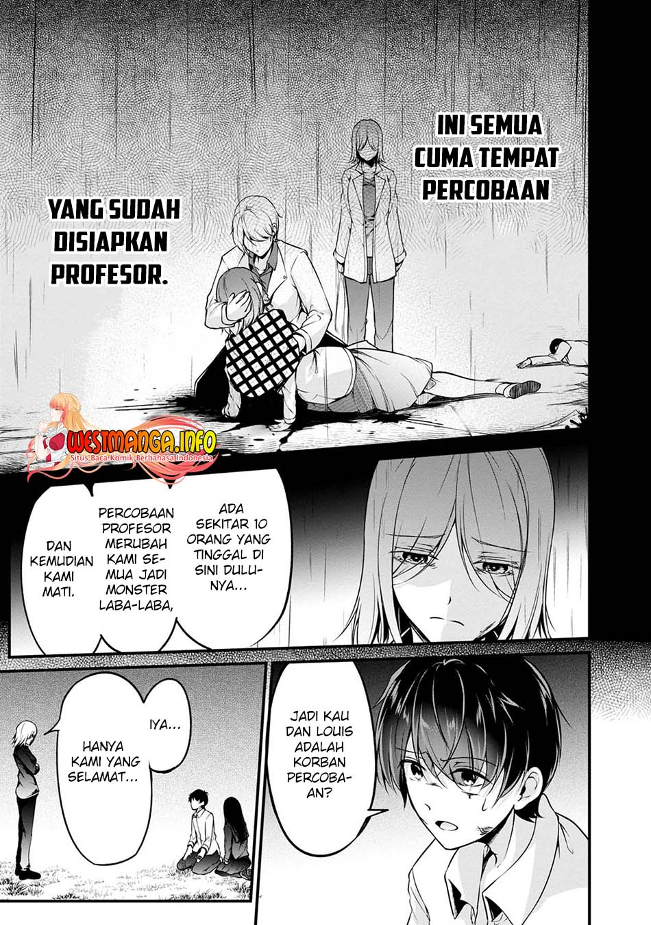 Namae no nai Kaibutsu: Kumo to Shoujo to Ryouki Satsujin Chapter 44 Bahasa Indonesia