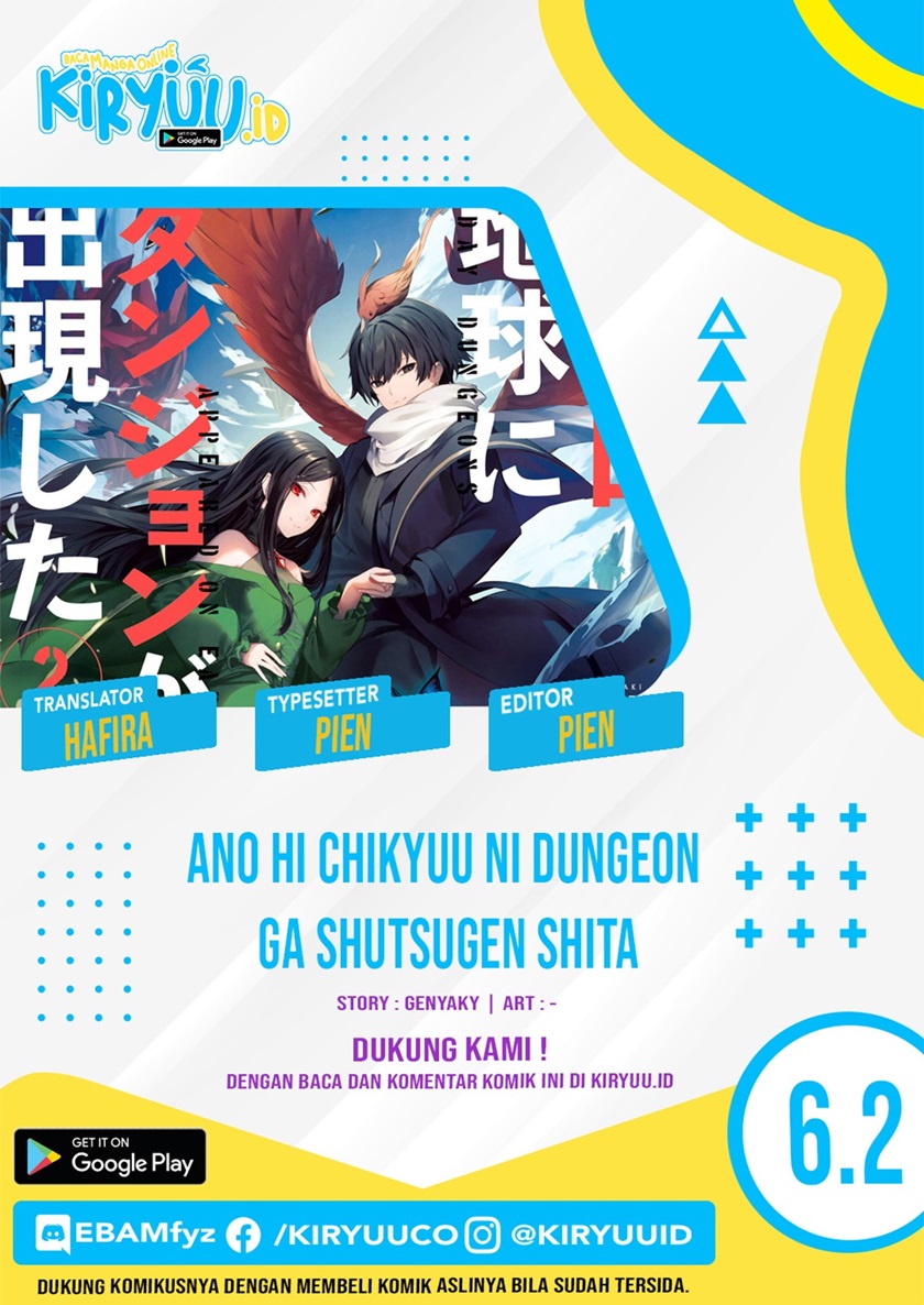 Ano Hi Chikyuu ni Dungeon ga Shutsugen Shita Chapter 06.2 Bahasa Indonesia