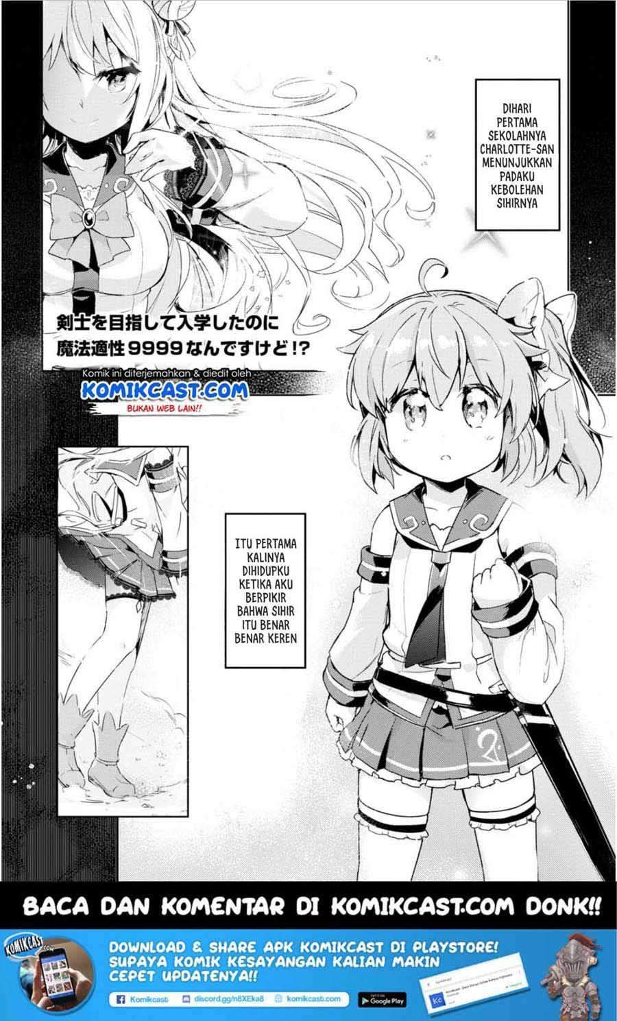 Kenshi o Mezashite Nyugaku Shitanoni Maho Tekisei 9999 Nandesukedo!? Chapter 09 Bahasa Indonesia