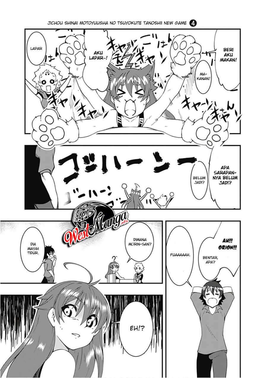 Jichou shinai Motoyuusha no Tsuyokute Tanoshii New Game Chapter 35 Bahasa Indonesia