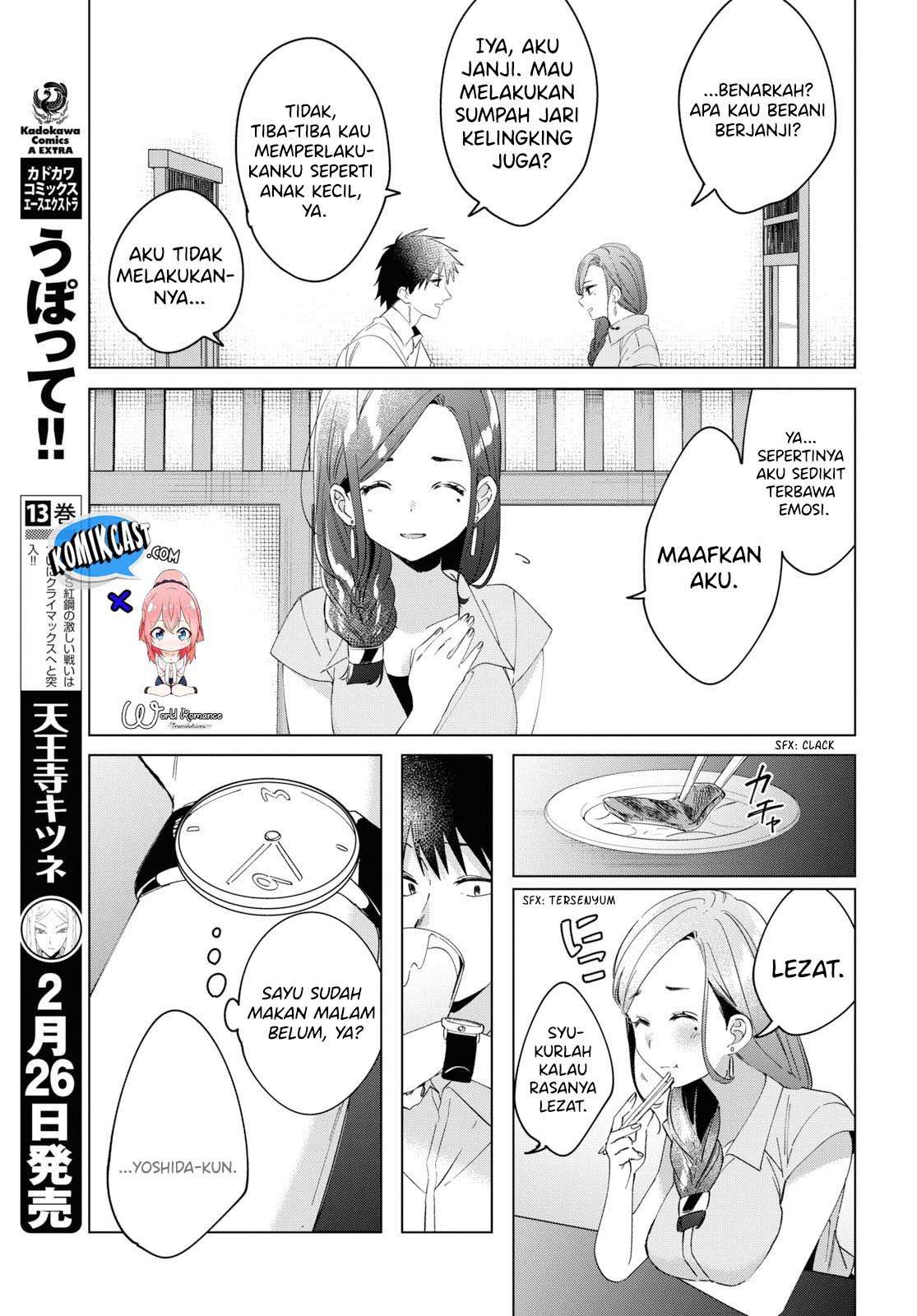 Hige o Soru. Soshite Joshikousei o Hirou. Chapter 14 Bahasa Indonesia