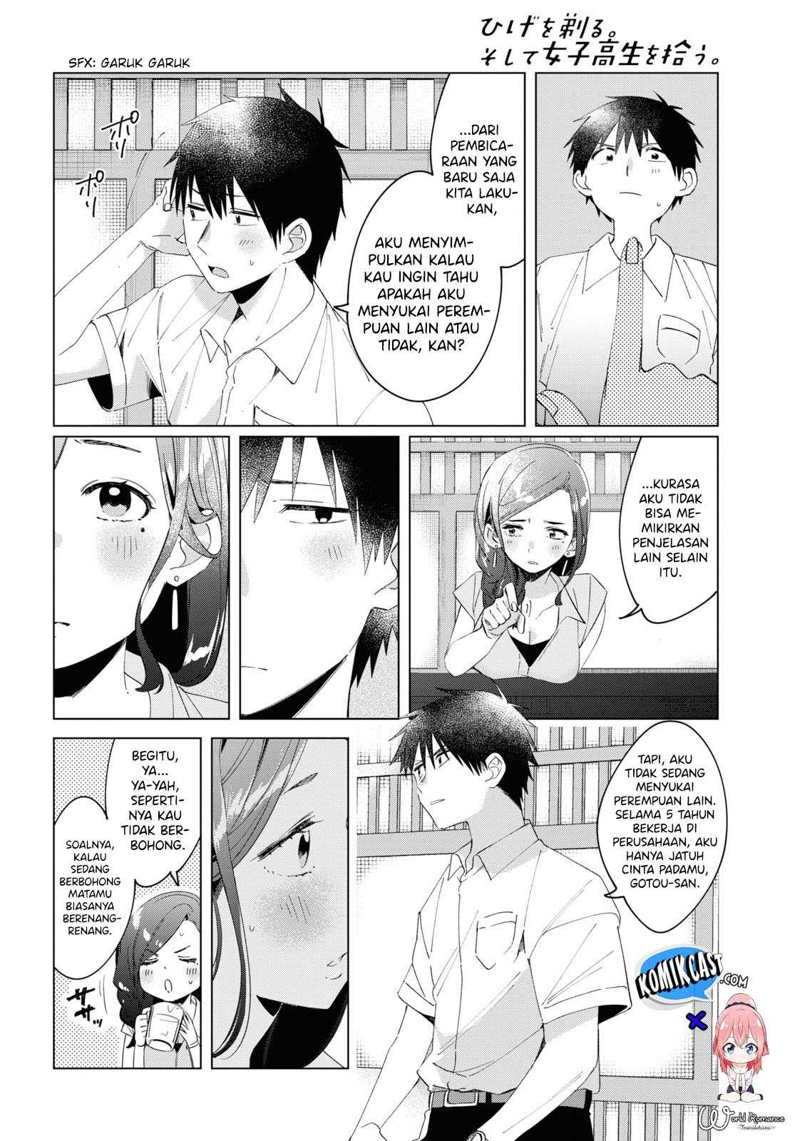 Hige o Soru. Soshite Joshikousei o Hirou. Chapter 14 Bahasa Indonesia