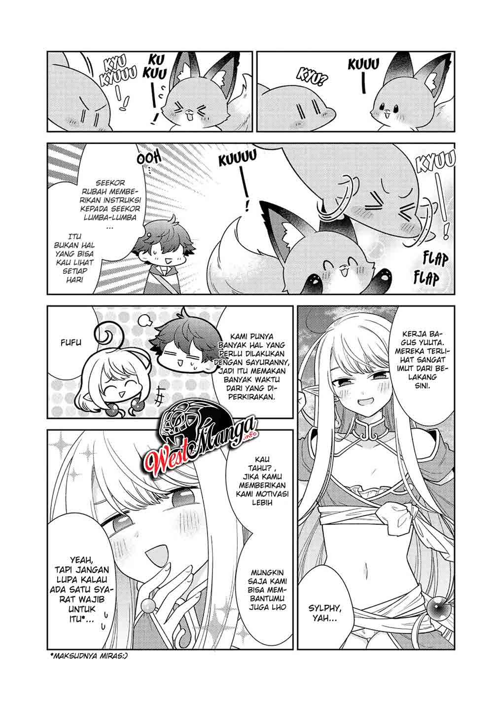 Seirei-tachi no Rakuen to Risou no Isekai Seikatsu Chapter 20 Bahasa Indonesia