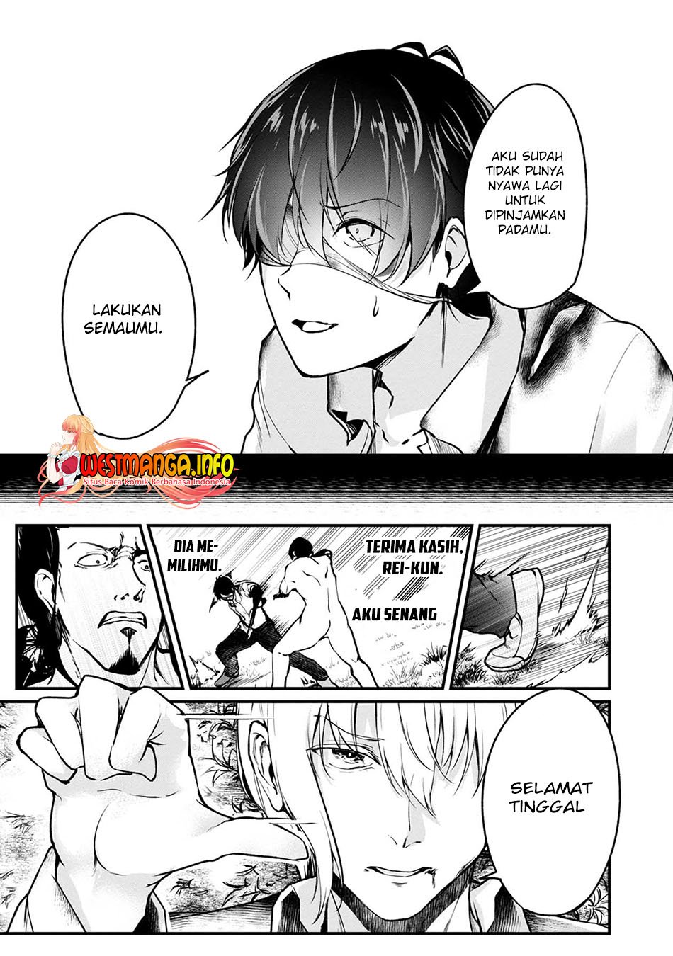 Namae no nai Kaibutsu: Kumo to Shoujo to Ryouki Satsujin Chapter 48 Bahasa Indonesia