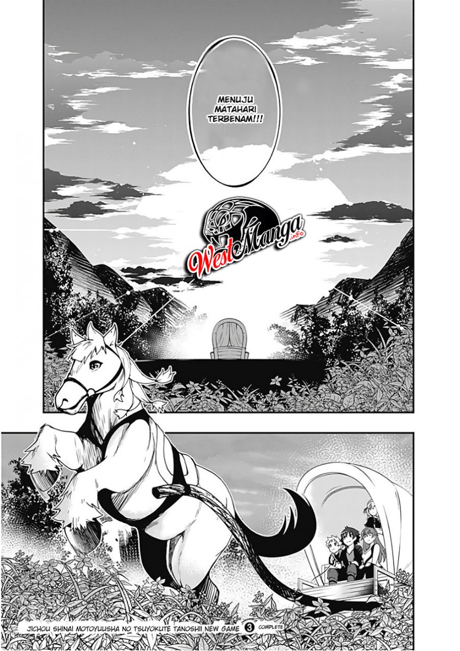 Jichou shinai Motoyuusha no Tsuyokute Tanoshii New Game Chapter 34 Bahasa Indonesia