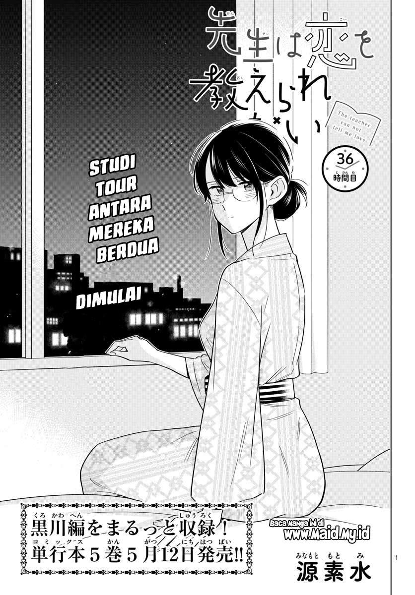 Sensei wa Koi o Oshie Rarenai Chapter 36 Bahasa Indonesia