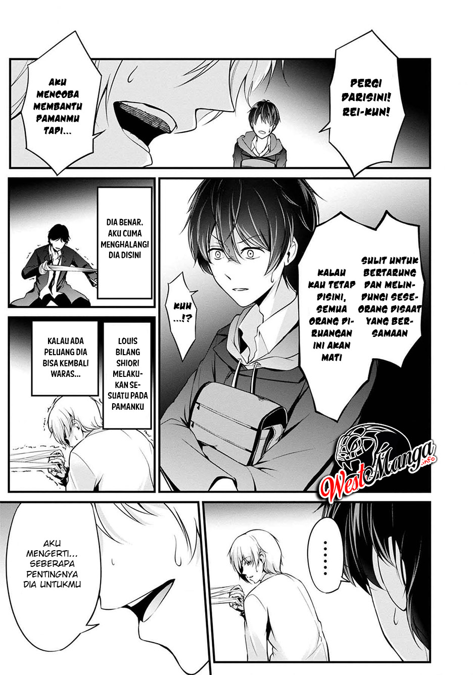 Namae no nai Kaibutsu: Kumo to Shoujo to Ryouki Satsujin Chapter 40 Bahasa Indonesia