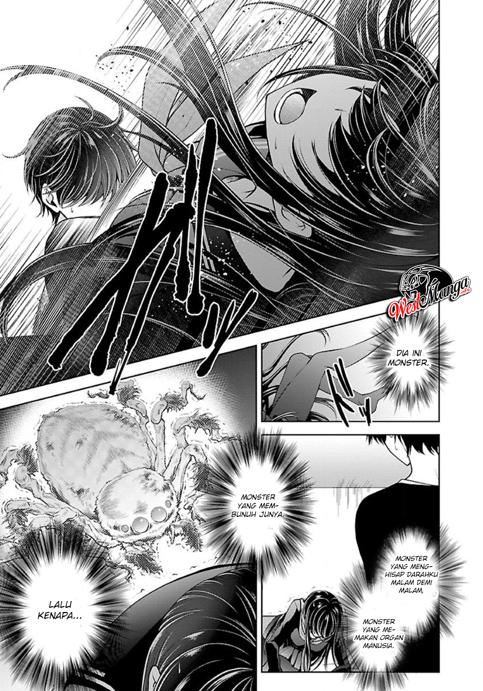 Namae no nai Kaibutsu: Kumo to Shoujo to Ryouki Satsujin Chapter 13 Bahasa Indonesia