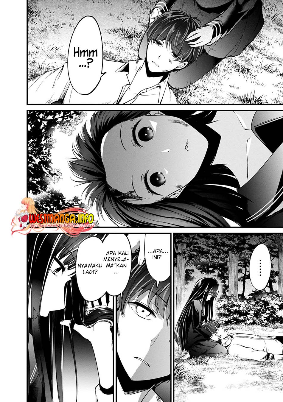 Namae no nai Kaibutsu: Kumo to Shoujo to Ryouki Satsujin Chapter 43 Bahasa Indonesia