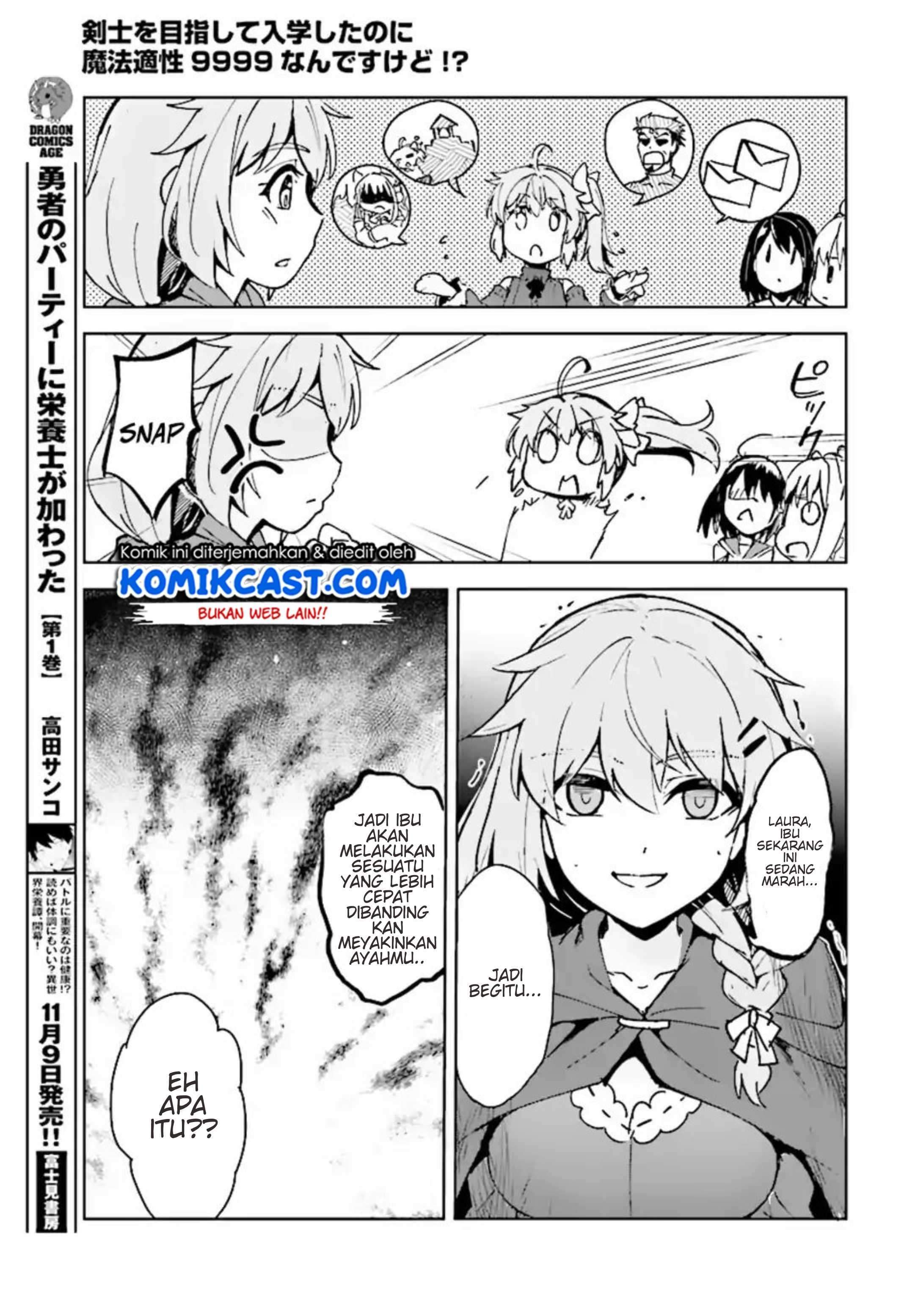 Kenshi o Mezashite Nyugaku Shitanoni Maho Tekisei 9999 Nandesukedo!? Chapter 11 Bahasa Indonesia