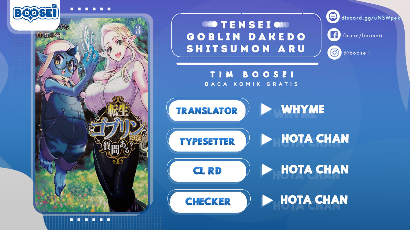 Tensei Goblin da kedo Shitsumon aru? Chapter 28 Bahasa Indonesia