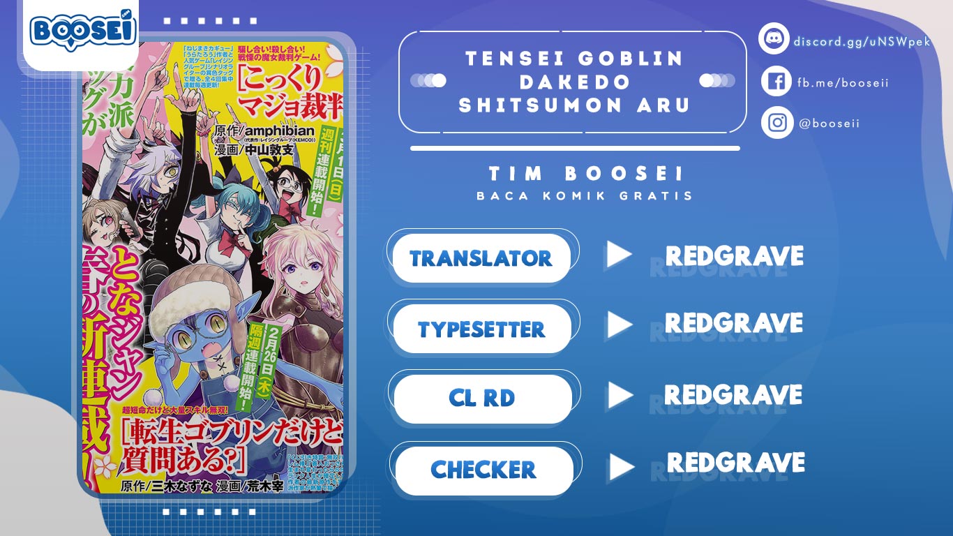 Tensei Goblin da kedo Shitsumon aru? Chapter 34 Bahasa Indonesia