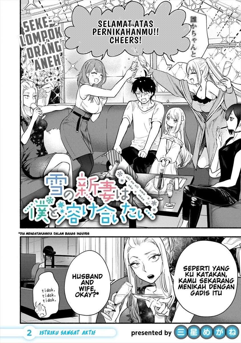 Yuki no Niiduma wa Boku to Tokeaitai Chapter 2.1 Bahasa Indonesia