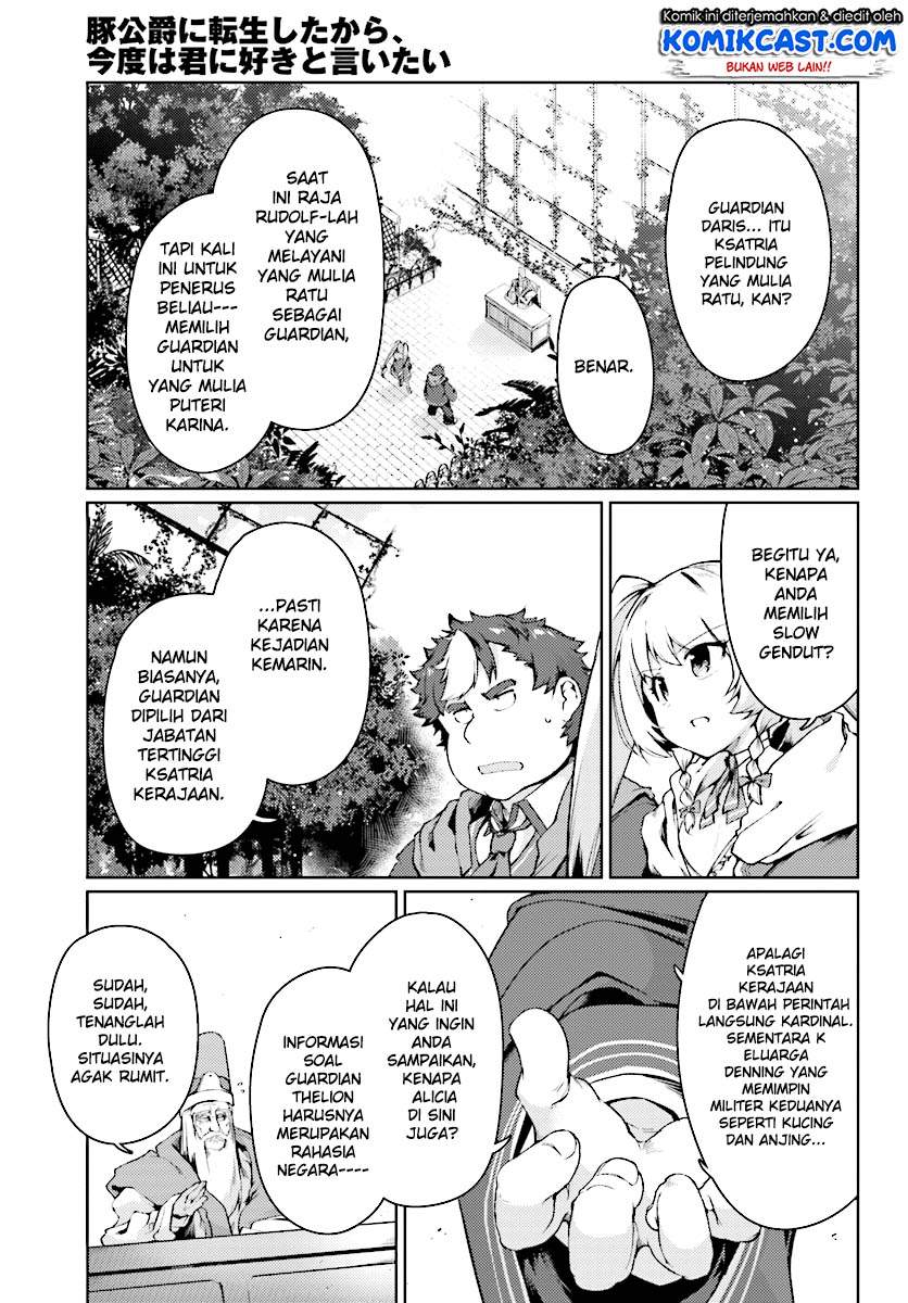 Buta Koushaku ni Tensei shita kara, Kondo wa Kimi ni Suki to Iitai Chapter 13 Bahasa Indonesia