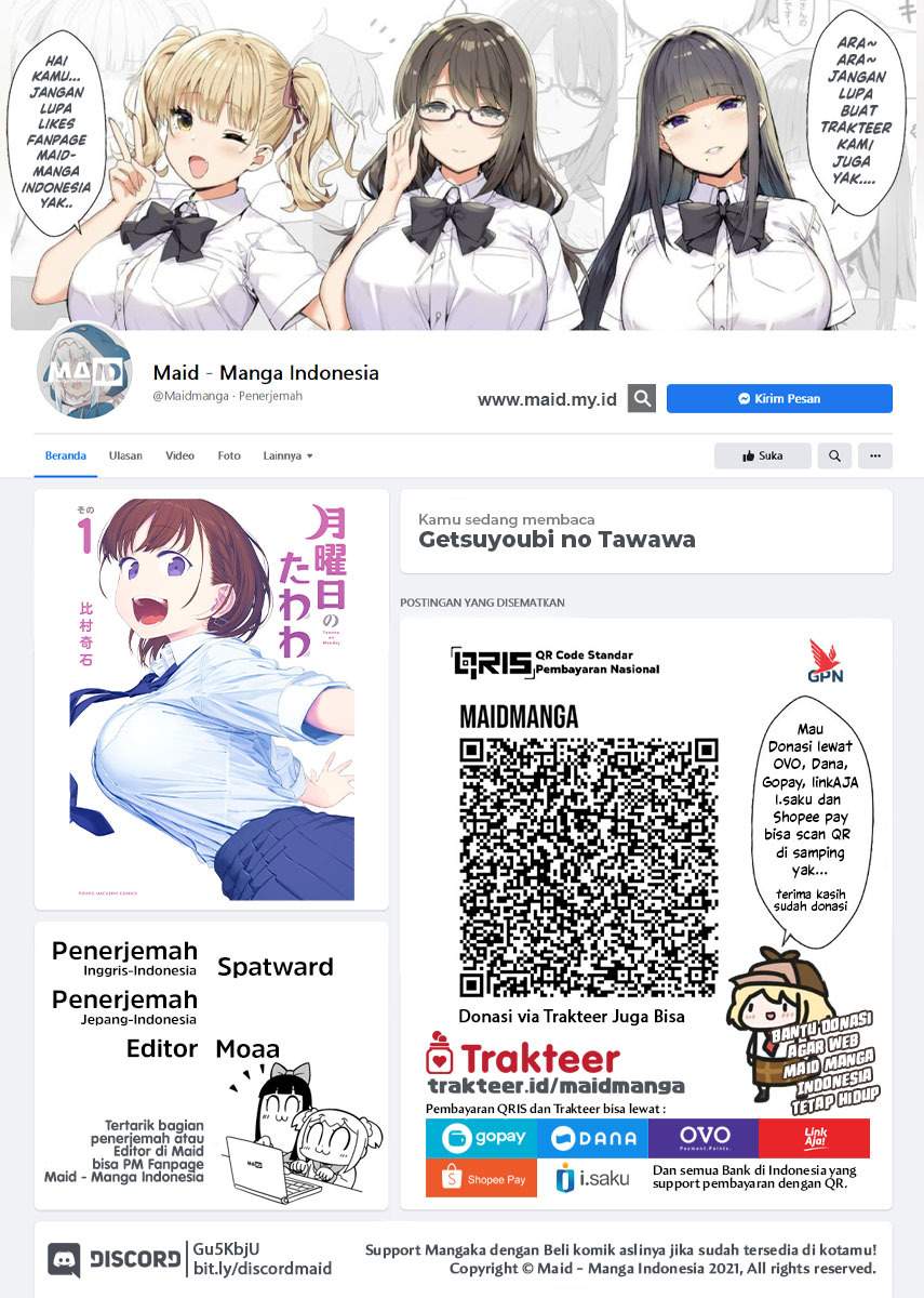 Getsuyoubi no Tawawa Chapter 08 Bahasa Indonesia