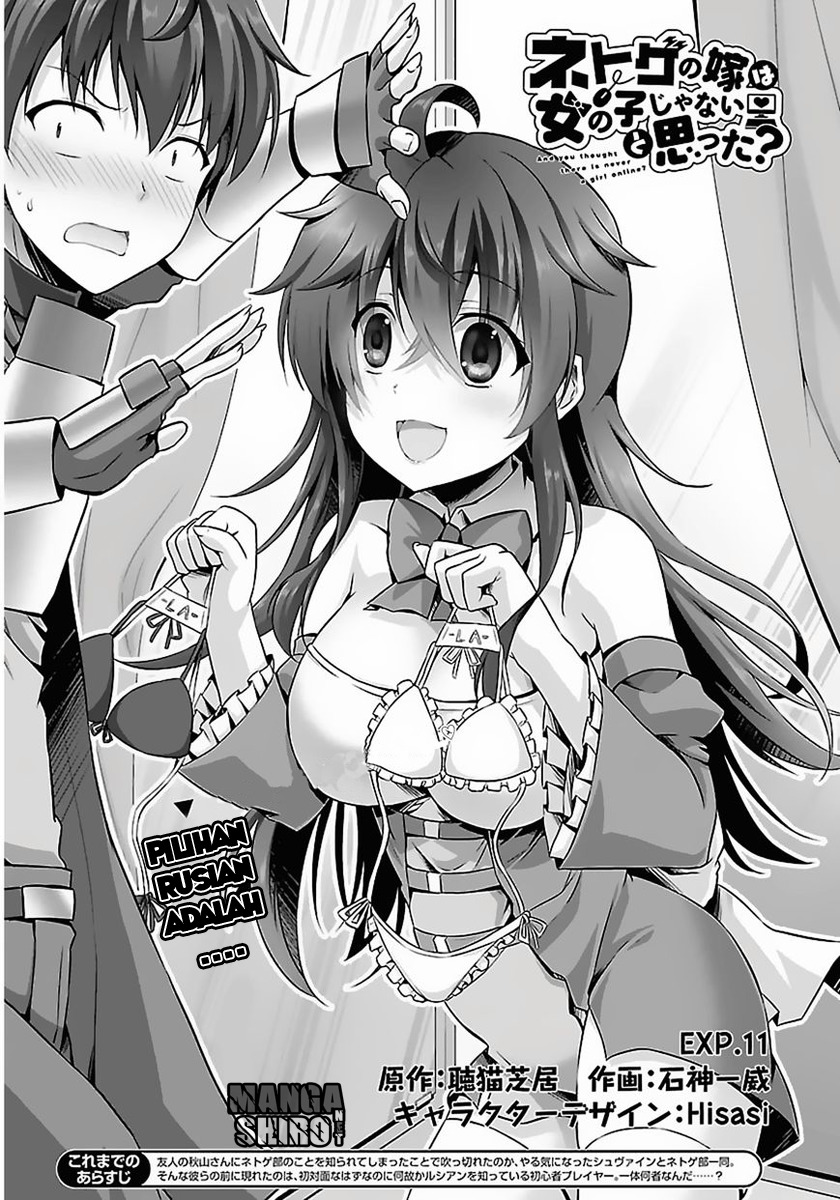 Netoge no Yome wa Onnanoko ja Nai to Omotta? Chapter 11 Bahasa Indonesia