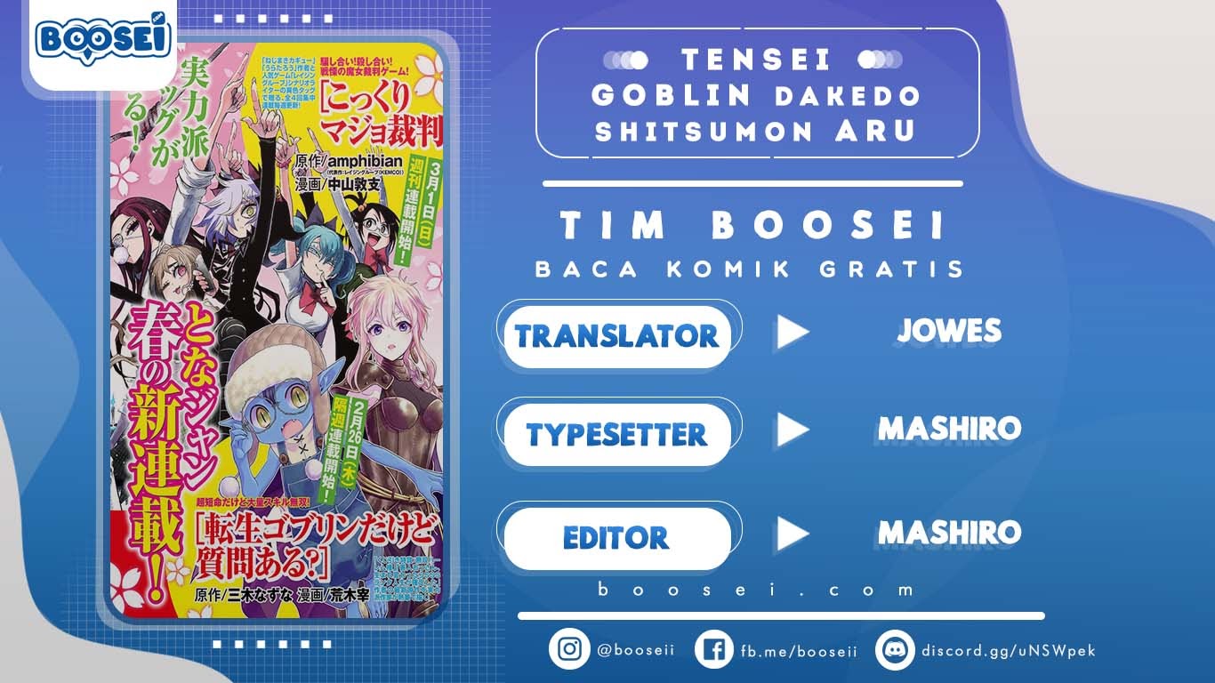 Tensei Goblin da kedo Shitsumon aru? Chapter 10 Bahasa Indonesia