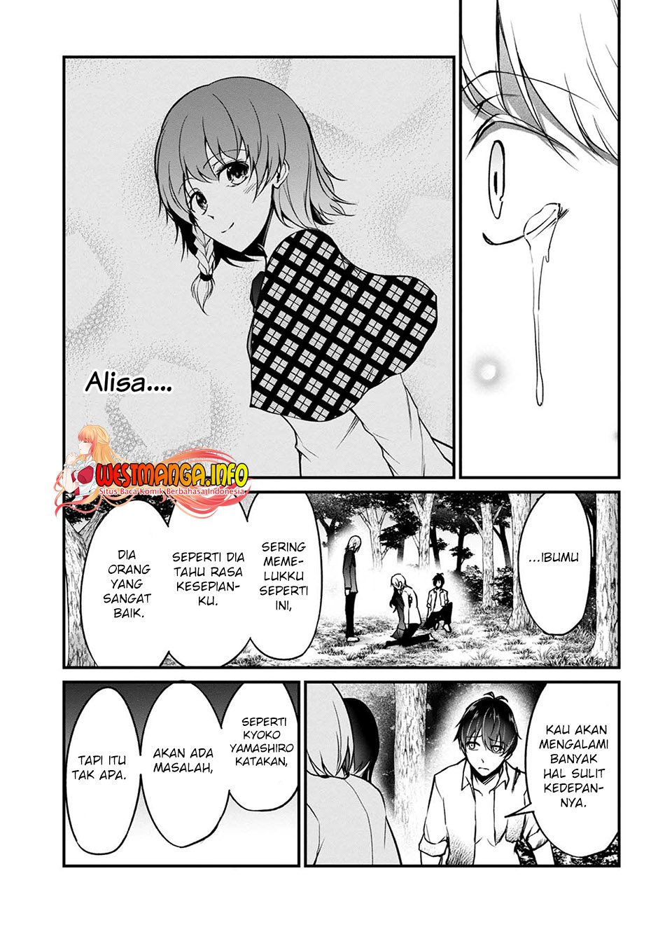 Namae no nai Kaibutsu: Kumo to Shoujo to Ryouki Satsujin Chapter 49 Bahasa Indonesia