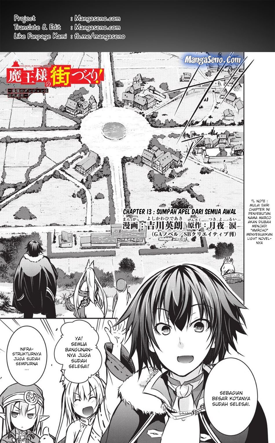 Maou-sama no Machizukuri! ~Saikyou no Danjon wa Kindai Toshi~ Chapter 13 Bahasa Indonesia