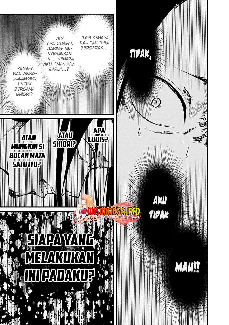 Namae no nai Kaibutsu: Kumo to Shoujo to Ryouki Satsujin Chapter 48 Bahasa Indonesia