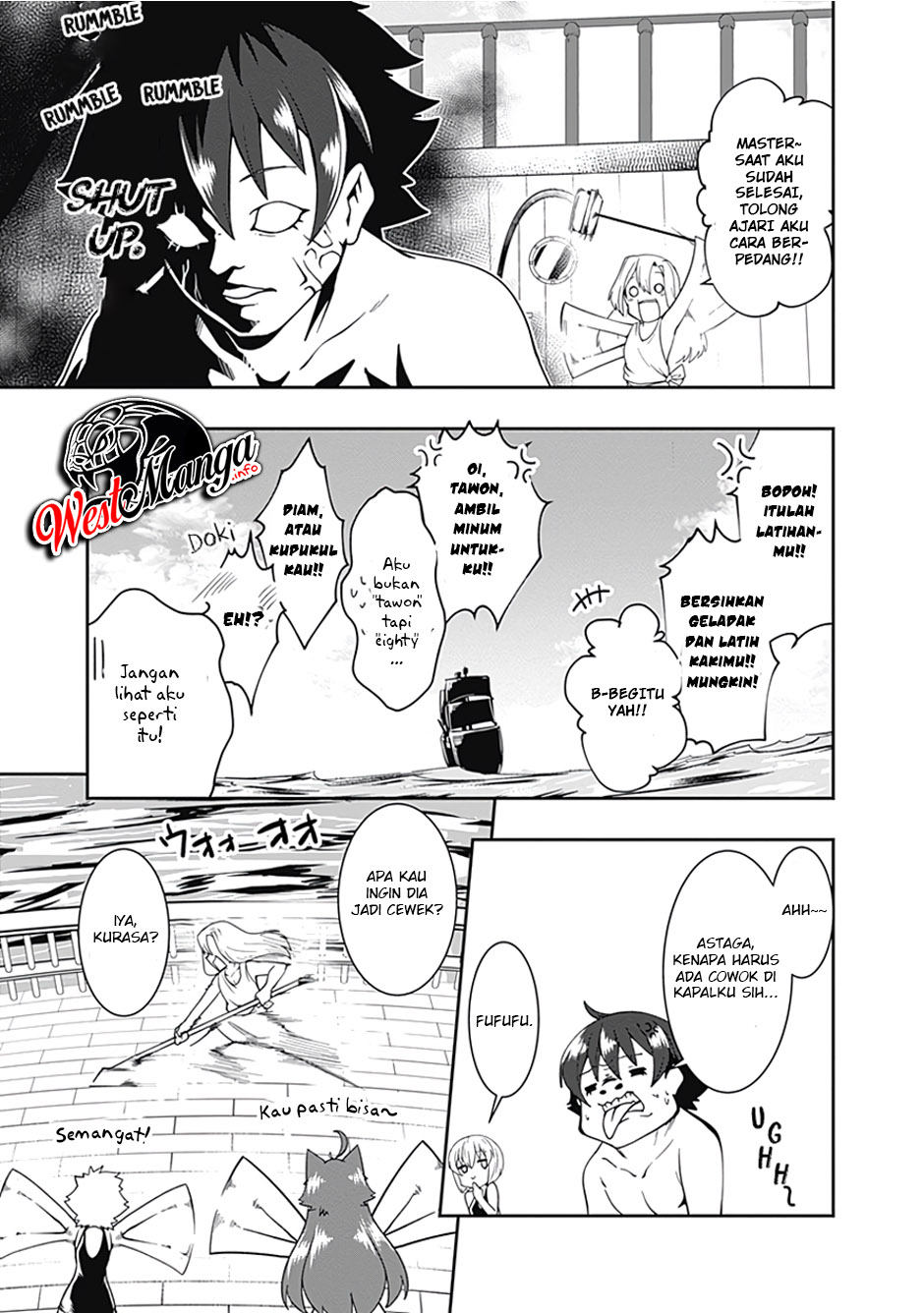 Jichou shinai Motoyuusha no Tsuyokute Tanoshii New Game Chapter 59 Bahasa Indonesia