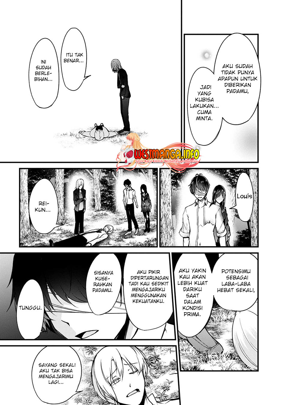 Namae no nai Kaibutsu: Kumo to Shoujo to Ryouki Satsujin Chapter 49 Bahasa Indonesia