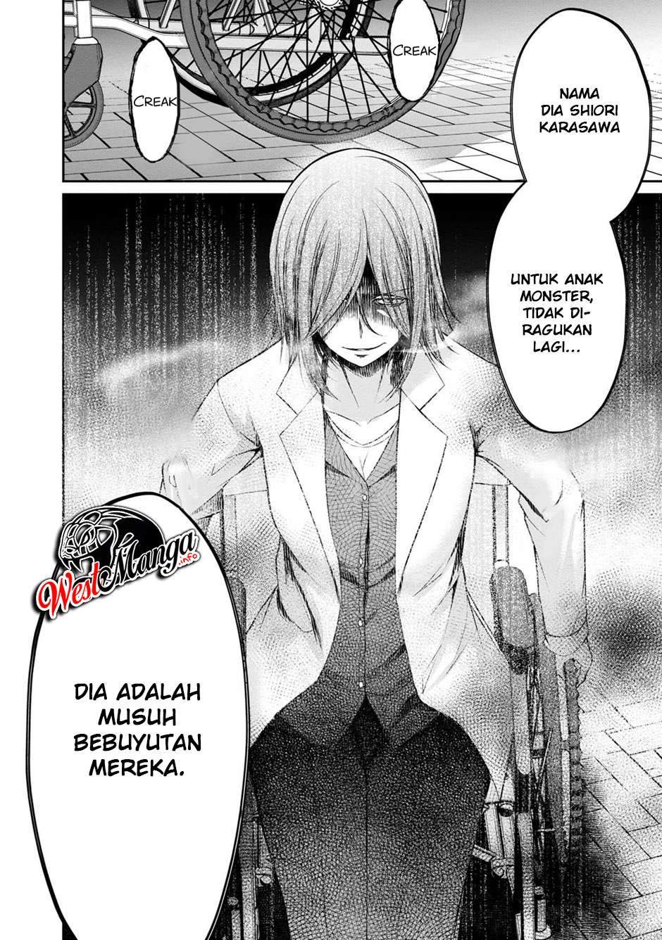 Namae no nai Kaibutsu: Kumo to Shoujo to Ryouki Satsujin Chapter 33 Bahasa Indonesia