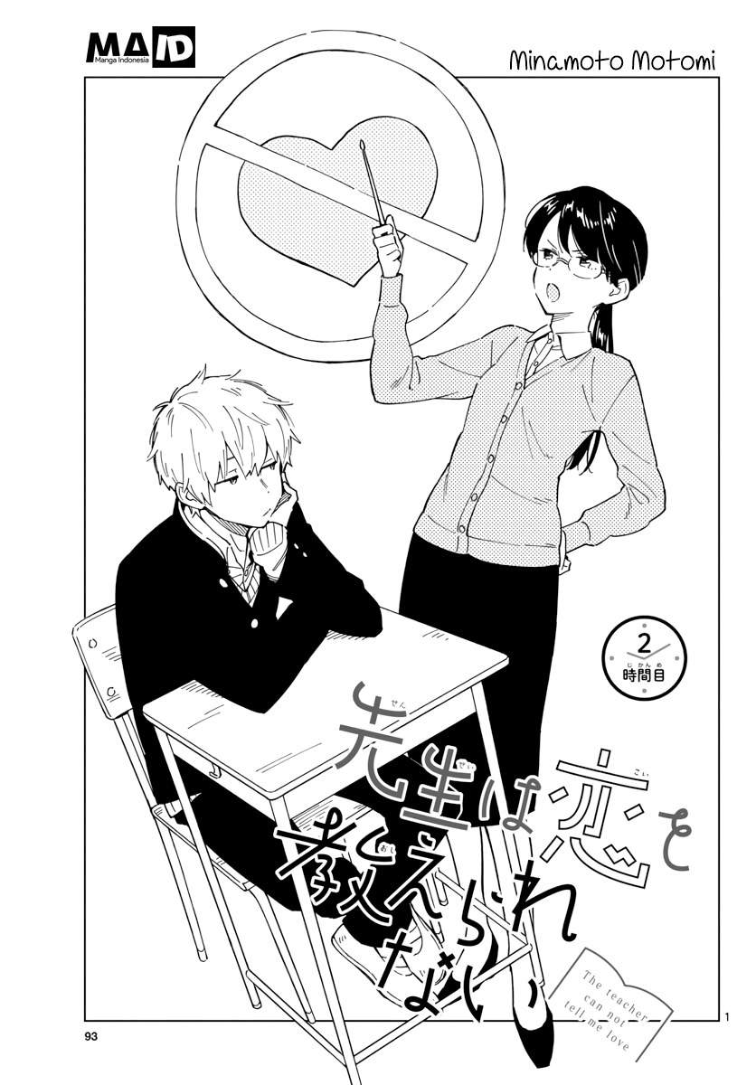 Sensei wa Koi o Oshie Rarenai Chapter 02 Bahasa Indonesia