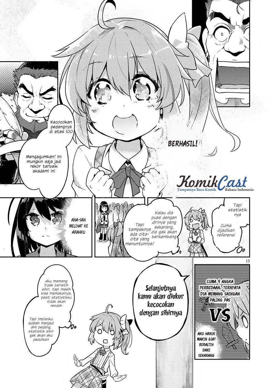 Kenshi o Mezashite Nyugaku Shitanoni Maho Tekisei 9999 Nandesukedo!? Chapter 01 Bahasa Indonesia