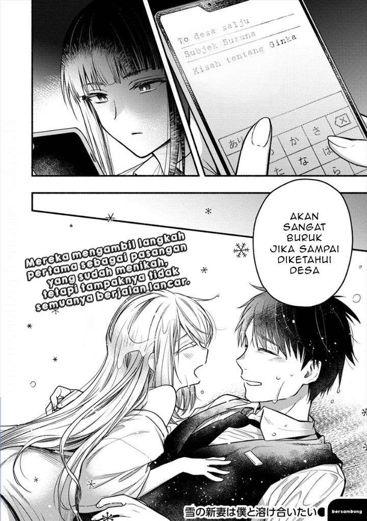 Yuki no Niiduma wa Boku to Tokeaitai Chapter 4.2 Bahasa Indonesia