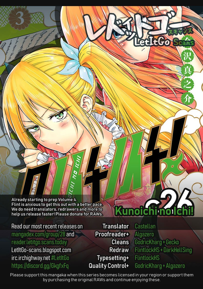 Kunoichi no Ichi Chapter 26 Bahasa Indonesia