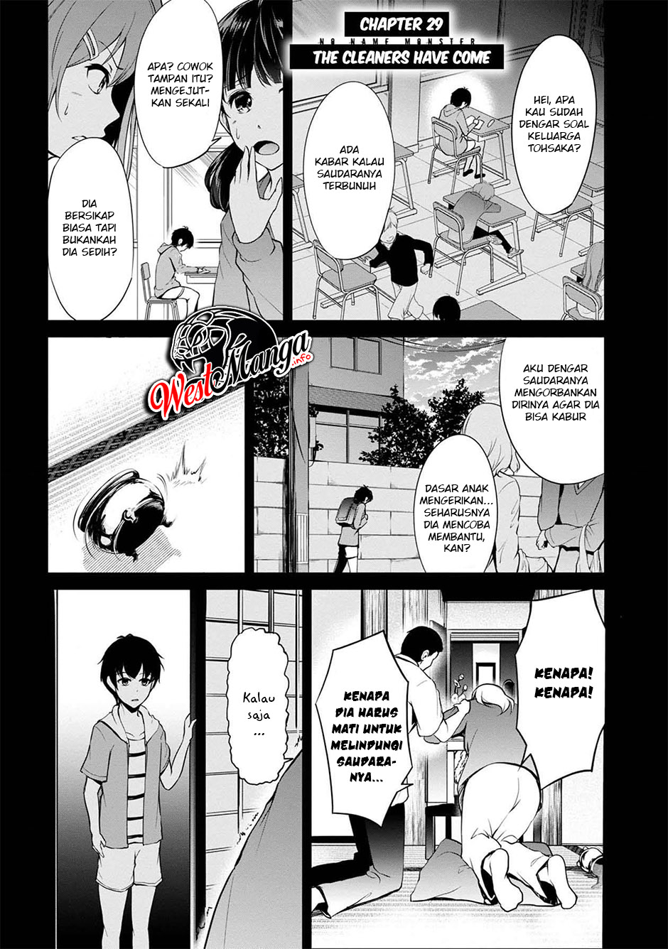 Namae no nai Kaibutsu: Kumo to Shoujo to Ryouki Satsujin Chapter 40 Bahasa Indonesia